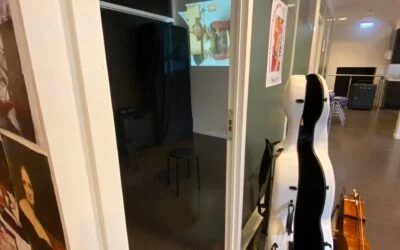 Kvinnevegg og cello Kvinnevegg og cello